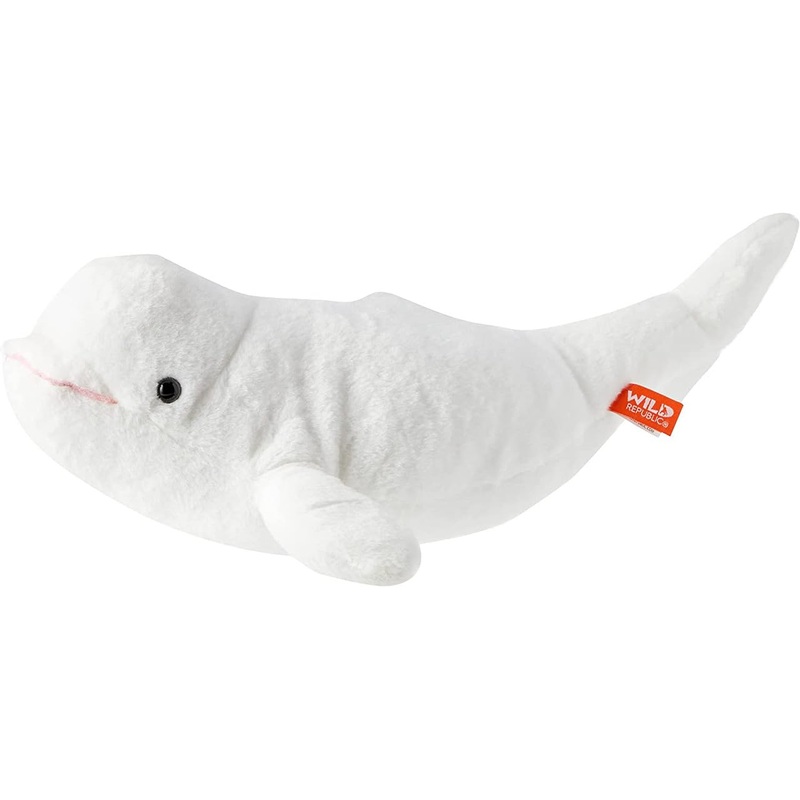 Wild Republic Beluga Whale Plush Stuffed Animal, Plush Toy, Gifts For Kids, Cuddlekins, 15 Inches