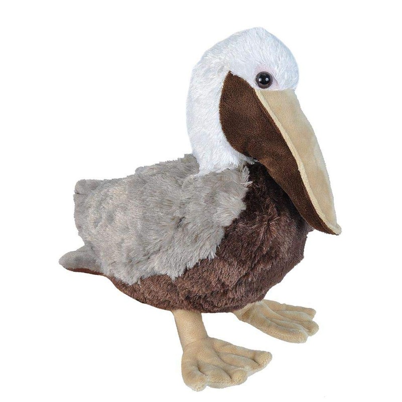 Wild Republic Brown Pelican Plush, Stuffed Animal, Plush Toy, Gifts For Kids, Cuddlekins 15 Inches