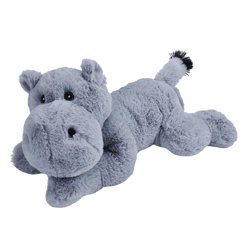 Wild Republic Ecokins Hippo Stuffed Animal 12 Inch, Eco Friendly Gifts For Kids, Plush Toy, Handcrafted Using 16 Recycled Plastic Water Bottles