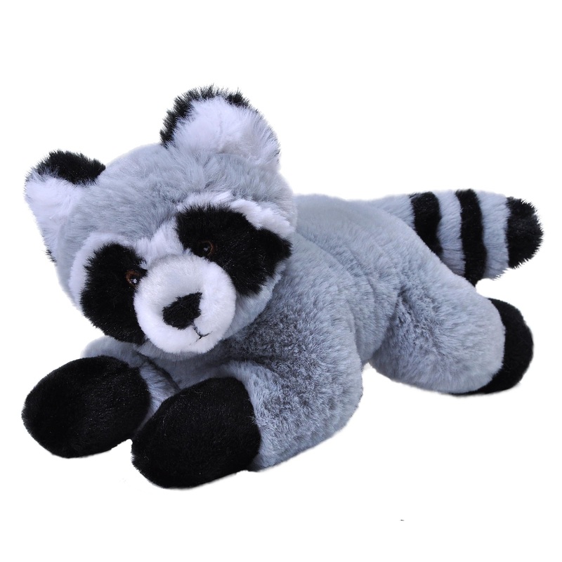 Wild Republic Ecokins Mini Raccoon Stuffed Animal 8 Inch, Eco Friendly Gifts For Kids, Plush Toy, Handcrafted Using 7 Recycled Plastic Water Bottles (24808)
