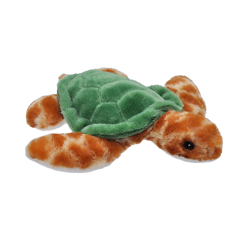 Wild Republic Ecokins Mini Sea Turtle Stuffed Animal 8 Inch, Eco Friendly Gifts For Kids, Plush Toy, Handcrafted Using 7 Recycled Plastic Water Bottles (24804)
