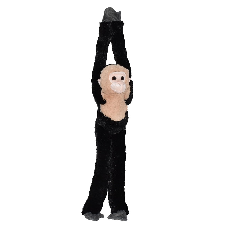 Wild Republic Hanging Monkey Capuchin, Stuffed Animal, 20 Inches, Gift For Kids, Plush Toy, Fill Is Spun Recycled Water Bottles