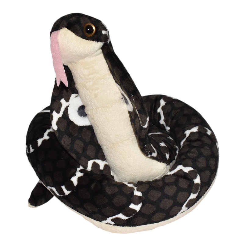 Wild Republic Hooded Cobra, Snake Plush, Stuffed Animal, Plush Toy, Gifts For Kids, 54'