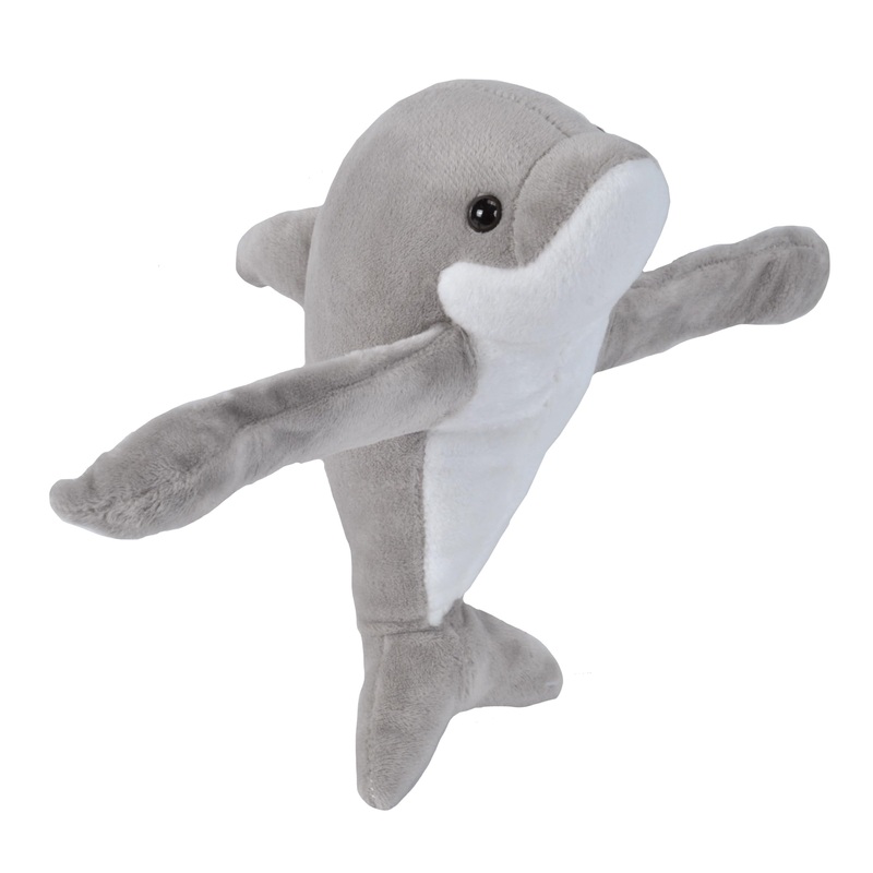 Wild Republic Huggers Hugger Plush Stuffed Animal Toy, Gifts For Kids, Dolphin, 8'