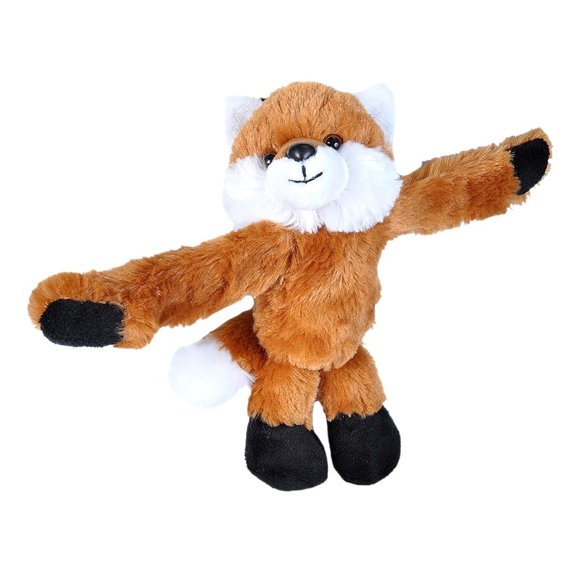 Wild Republic Huggers Red Fox Plush, Slap Bracelet, Stuffed Animal, Kids Toys, 8 Inches