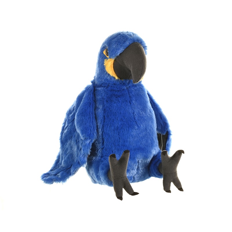 Wild Republic Hyacinth Macaw Plush, Stuffed Animal, Plush Toy, Gifts For Kids, Cuddlekins 12 Inches, Blue