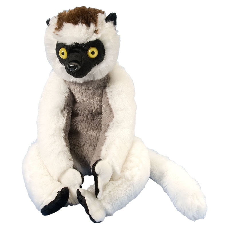 Wild Republic Sifaka Plush, Stuffed Animal, Plush Toy, Gifts For Kids, Cuddlekins 12 Inches