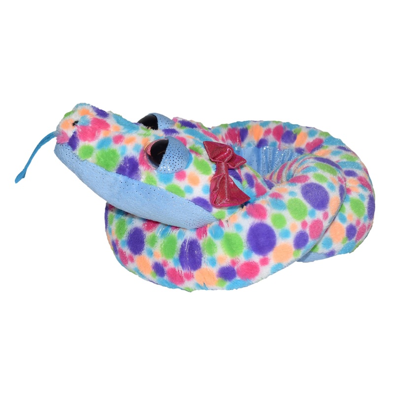 Wild Republic Snake Plush, Snake Stuffed Animal, Plush Toy, Pet Snake, Polka Dots, 54'