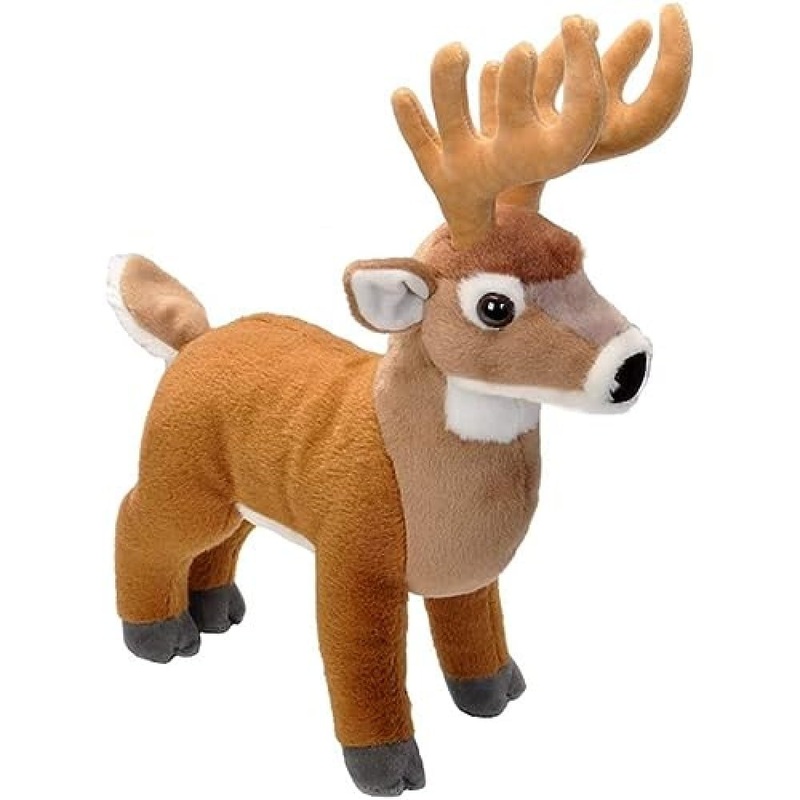 Wild Republic White Tail Buck Plush, Stuffed Animal, Plush Toy, Gifts For Kids, Cuddlekins 12 Inches