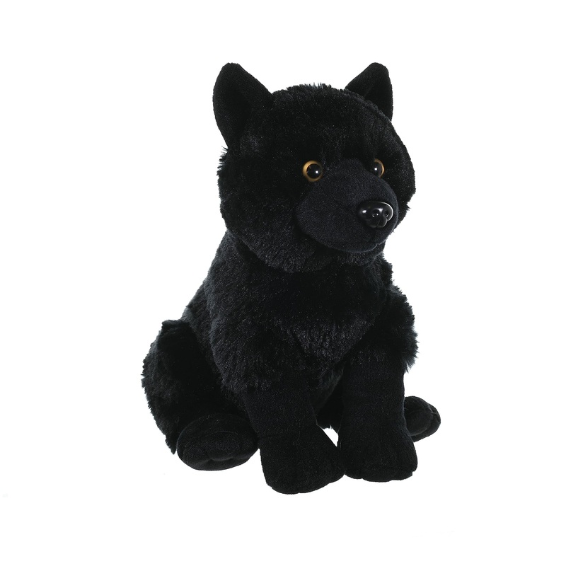 Wild Republic Wolf Plush, Stuffed Animal, Plush Toy, Kids Gifts, Black, 12'