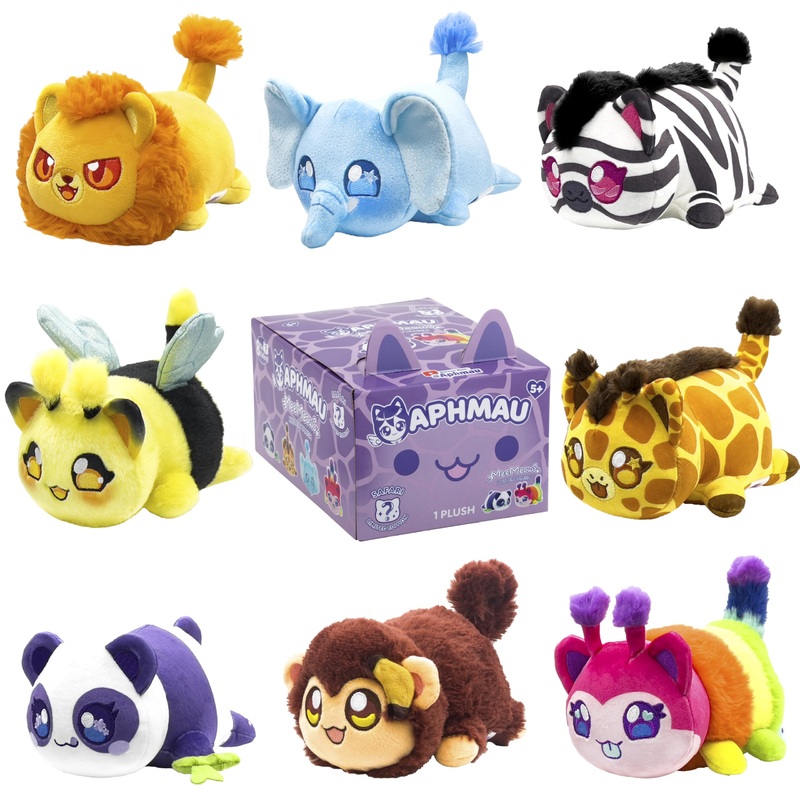Aphmau 6    Meemeow Mystery Plush - Series 1 Safari; Youtube Gaming Channel, Blind Box, 1 Of 8 Possible Safari Meemeows, Officia