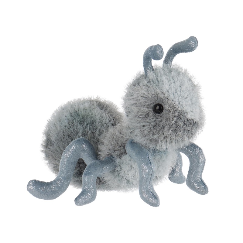 Apricot Lamb Ant Plush Stuffed Animals For Kids, Soft Cute Insect Plush Toys For Baby Girl And Boy, Fluffy Ant Blue 7.9 Inches