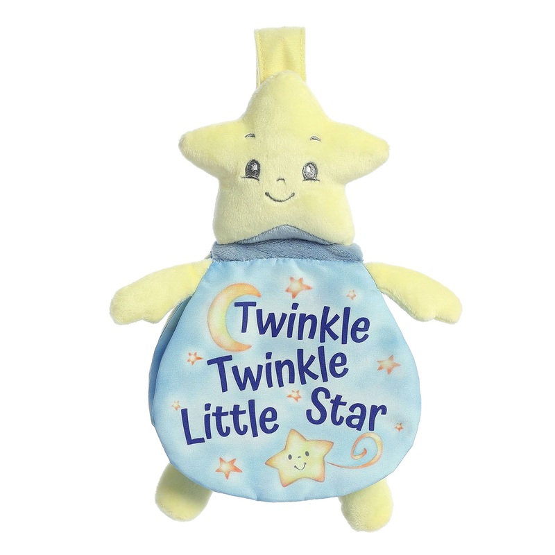 Ebba Aurora Educational Story Pals Twinkle Twinkle Little Star Baby Stuffed Animal - Bedtime Soft Book - Sensory Development - Y