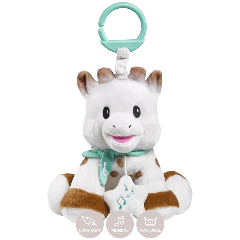 Sophie La Girafe | Sweetie Plush With Music Box | Ultra Soft, Flexible & Easy To Grasp | Ideal For Travel | Awaken The Senses