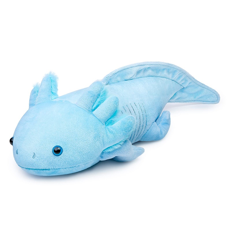 Tiny Heart Axolotl Plush, Axolotl Stuffed Animal, Lifelike Cute Blue Axolotl Plush Toy, Gifts For Kids, Girls For Gifts 20 Inche