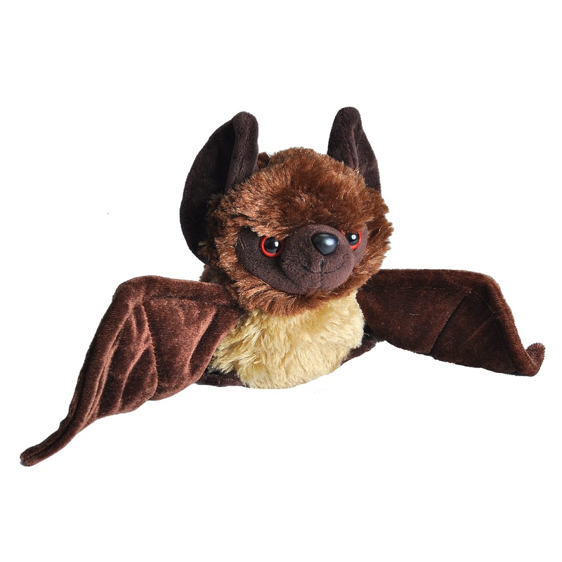 Wild Republic Bat Plush, Stuffed Animal, Plush Toy, Gifts For Kids, Hug'Ems 7 Inches