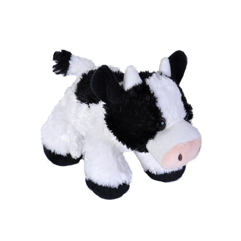 Wild Republic Cow Plush, Stuffed Animal, Plush Toy, Gifts For Kids, HugEms 7 Inches