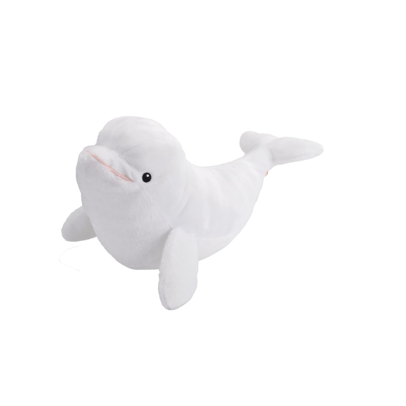 Wild Republic Ecokins, Beluga Whale, Stuffed Animal, 12 Inches, Gift For Kids, Plush Toy, Made From Spun Recycled Water Bottles, Eco Friendly, ChildS Room Decor