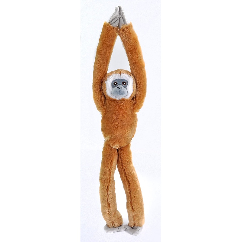 Wild Republic Ecokins Hanging Gibbon, Stuffed Animal, 22 Inches, Gift For Kids, Plush Toy, Made From Spun Recycled Water Bottles, Eco Friendly, ChildS Room Decor