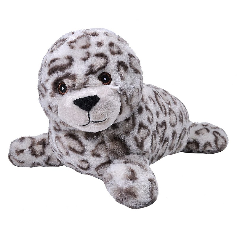 Wild Republic Ecokins Harbor Seal Pup Stuffed Animal 12 Inch, Eco Friendly Gifts For Kids, Plush Toy, Handcrafted Using 16 Recycled Plastic Water Bottles