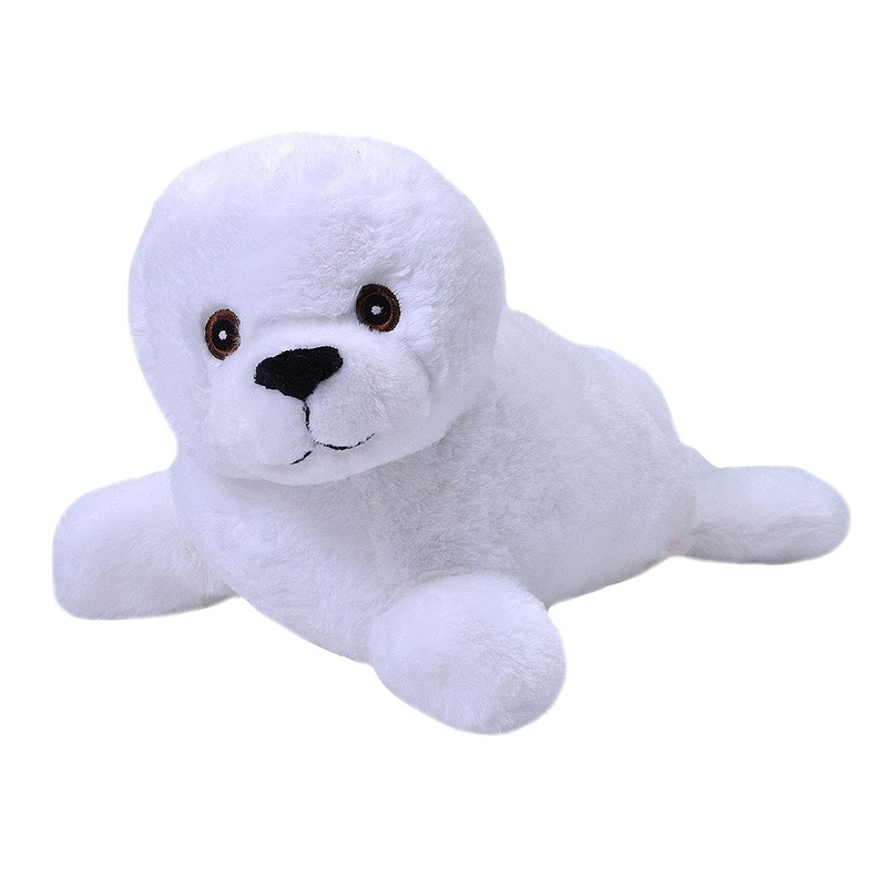Wild Republic Ecokins Harp Seal Pup Stuffed Animal 12 Inch, Eco Friendly Gifts For Kids, Plush Toy, Handcrafted Using 16 Recycled Plastic Water Bottles