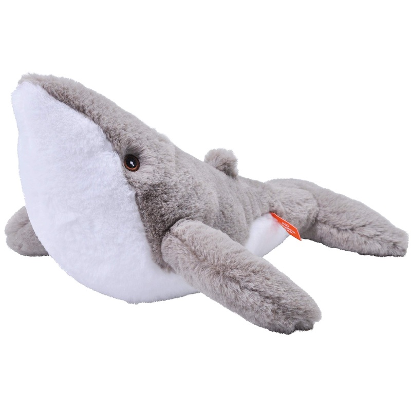 Wild Republic Ecokins Humpback Whale Stuffed Animal 12 Inch, Eco Friendly Gifts For Kids, Plush Toy, Handcrafted Using 16 Recycled Plastic Water Bottles