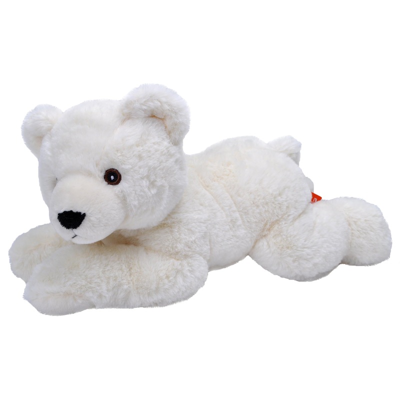 Wild Republic Ecokins Polar Bear Stuffed Animal 12 Inch, Eco Friendly Gifts For Kids, Plush Toy, Handcrafted Using 16 Recycled Plastic Water Bottles