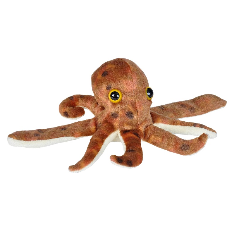 Wild Republic Huggers Octopus Plush Toy, Slap Bracelet, Stuffed Animal, Kids Toys 20Cm