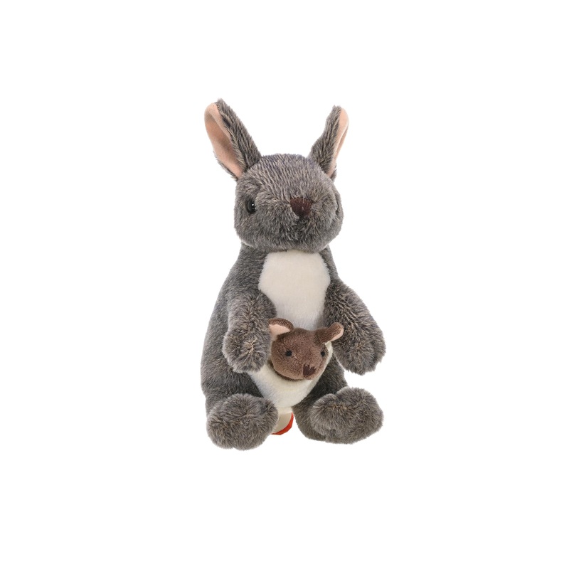 Wild Republic Kangaroo With Joey Plush, Stuffed Animal, Plush Toy, Gifts For Kids, Cuddlekins 8 Inches, 8', Model:10867