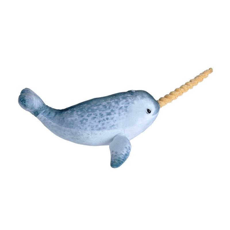 Wild Republic Narwhal Plush, Stuffed Animal, Plush Toy, Gifts For Kids, Living Ocean, 12'