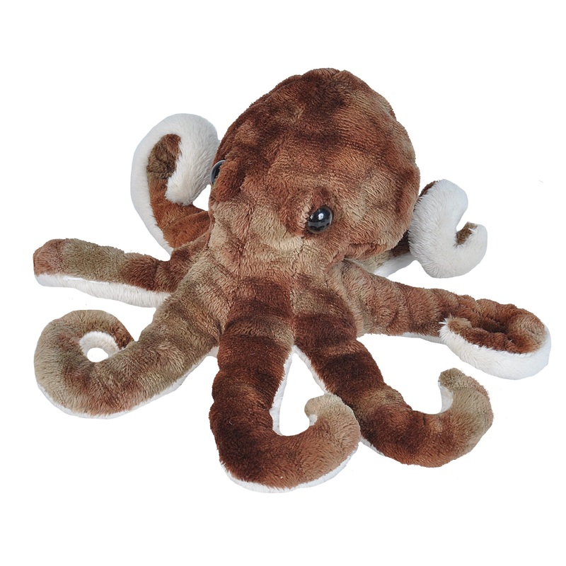 Wild Republic Octopus Plush, Stuffed Animal, Plush Toy, Gifts For Kids, Sea Critters, 8'