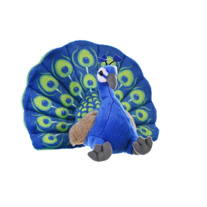 Wild Republic Peacock Plush, Stuffed Animal, Plush Toy, Gifts For Kids, Cuddlekins 12 Inches