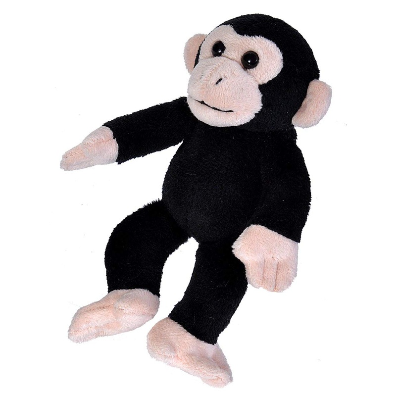 Wild Republic Pocketkins Chimpanzee Stuffed Animal, Five Inches, Gift For Kids, Plush Toy, Fill Is Spun Recycled Water Bottles