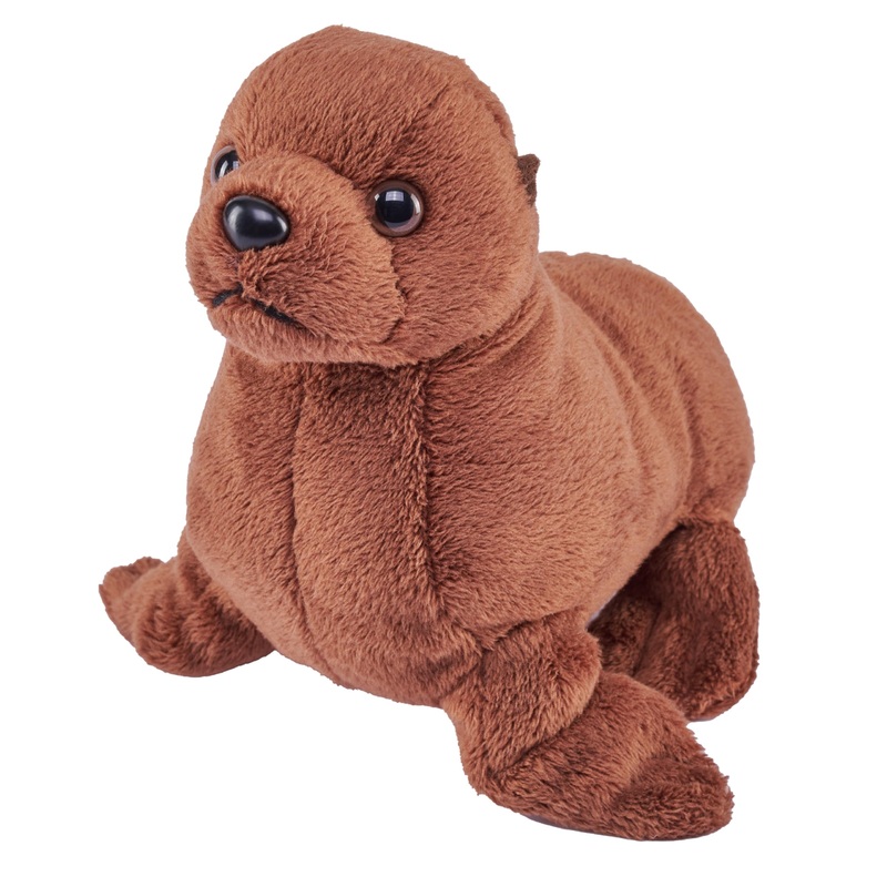 Wild Republic Pocketkins Eco Sea Lion, Stuffed Animal, 5 Inches, Plush Toy, Made From Recycled Materials, Eco Friendly