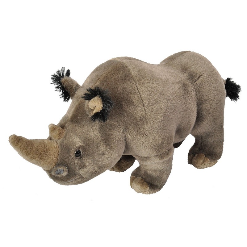 Wild Republic White Rhino Plush, Stuffed Animal, Plush Toy, Gifts For Kids, Cuddlekins 12