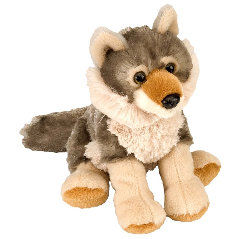 Wild Republic Wolf Plush, Stuffed Animal, Plush Toy, Gifts For Kids, Cuddlekins, 8 Inches