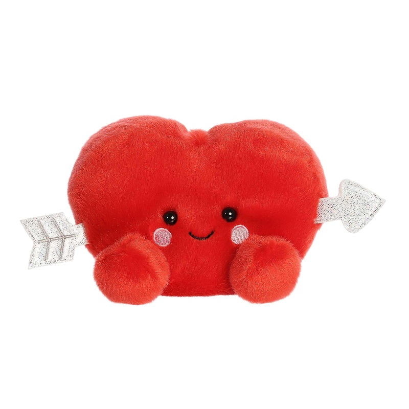 Aurora Adorable Palm Pals Paolo Cupid Heart Stuffed Animal - Pocket-Sized Play - Collectable Fun - Red 5 Inches