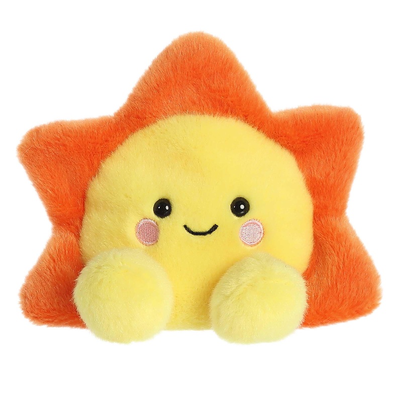 Aurora Adorable Palm Pals Rae Sun Stuffed Animal - Pocket-Sized Play - Collectable Fun - Orange 5 Inches
