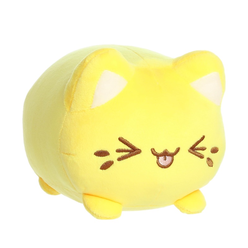 Aurora? Enchanting Tasty Peach? Meowchi Stuffed Animal - Bright & Colorful Design For Room Decor For Adults, Kids, And Birthdays