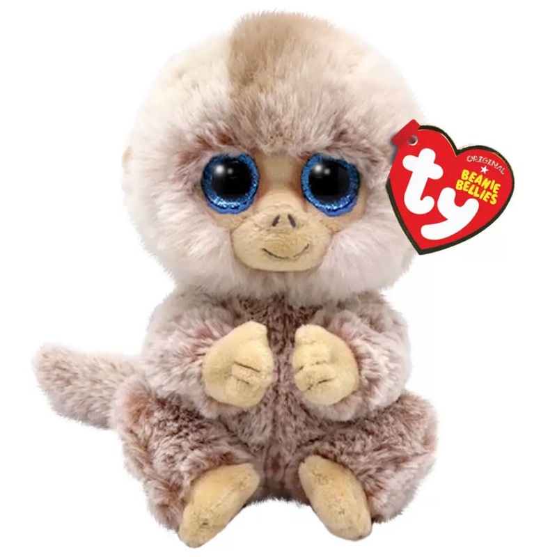 Beanie Baby Stubby Monkey Stuffed Perfect Plush (6Inch)