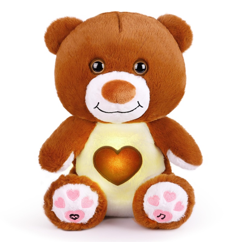 Breathing Stuffed Animal For Anxiety And Sleep, Adult Anxiety Relief Stuffed Animals, Breathing Bear Plushies With Music Lights