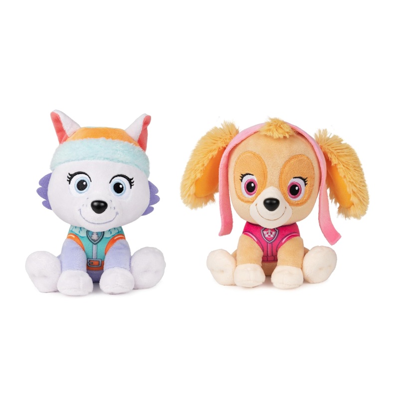 Dhe Gund Paw Patrol Plush Bundle Of 2, 6 Inch Skye In Aviator Pilot Uniform And Everest In Snow Rescue Uniform, 6056507, 6056510