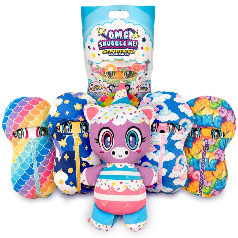 Scentco Omg Snuggle Me! Bedtime Buddies (Sleeping Bag Series), Scented Surprise Collectible 10 Inch Plush Toys (Mystery Blind Ba