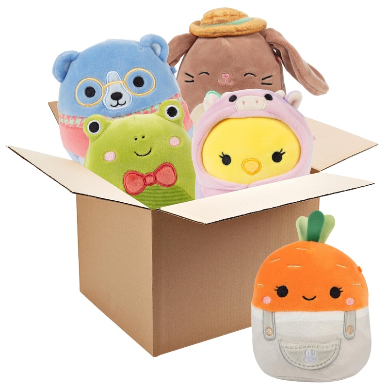 Squishmallows 5'' Mystery Box Easter Plush 5 Pack - Official Jazwares Plush - Collectible Soft & Squishy Mini Easter Stuffed Ani