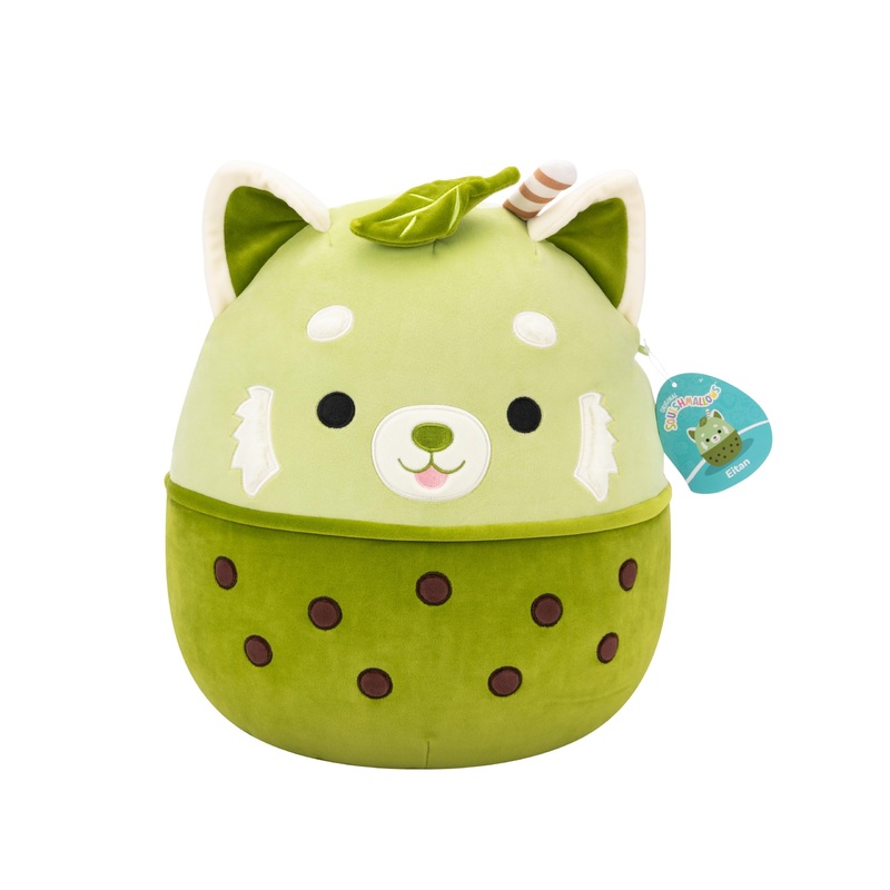 Squishmallows Original 14In Eitan The Matcha Boba Red Panda - Official Jazwares Plush (Large)