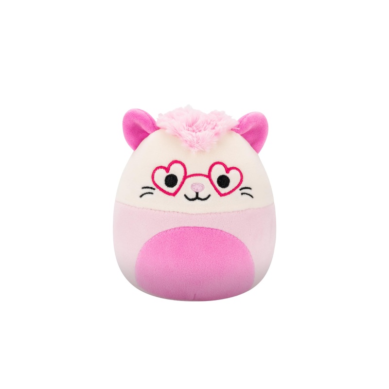 Squishmallows Original 5In Chambless The Pink Opossum With Heart Glasses - Official Jazwares Plush (Little)