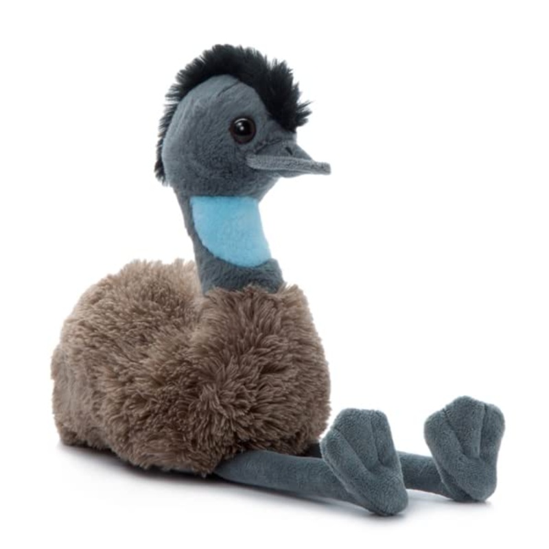The Petting Zoo Emu Stuffed Animal Plushie, Gifts For Kids, Wild Onez Wildlife Animals, Emu Plush Toy 9 Inches