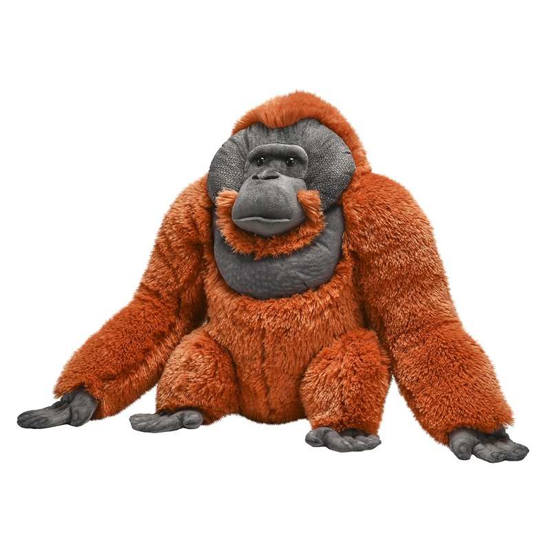Wild Republic Artist Collection, Male Orangutan, Gift For Kids, 15 Inches, Plush Toy, Fill Is Spun Recycled Water Bottles