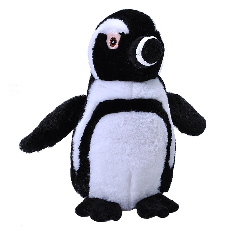 Wild Republic Ecokins Blackfoot Penguin Stuffed Animal 12 Inch, Eco Friendly Gifts For Kids, Plush Toy, Handcrafted Using 16 Recycled Plastic Water Bottles