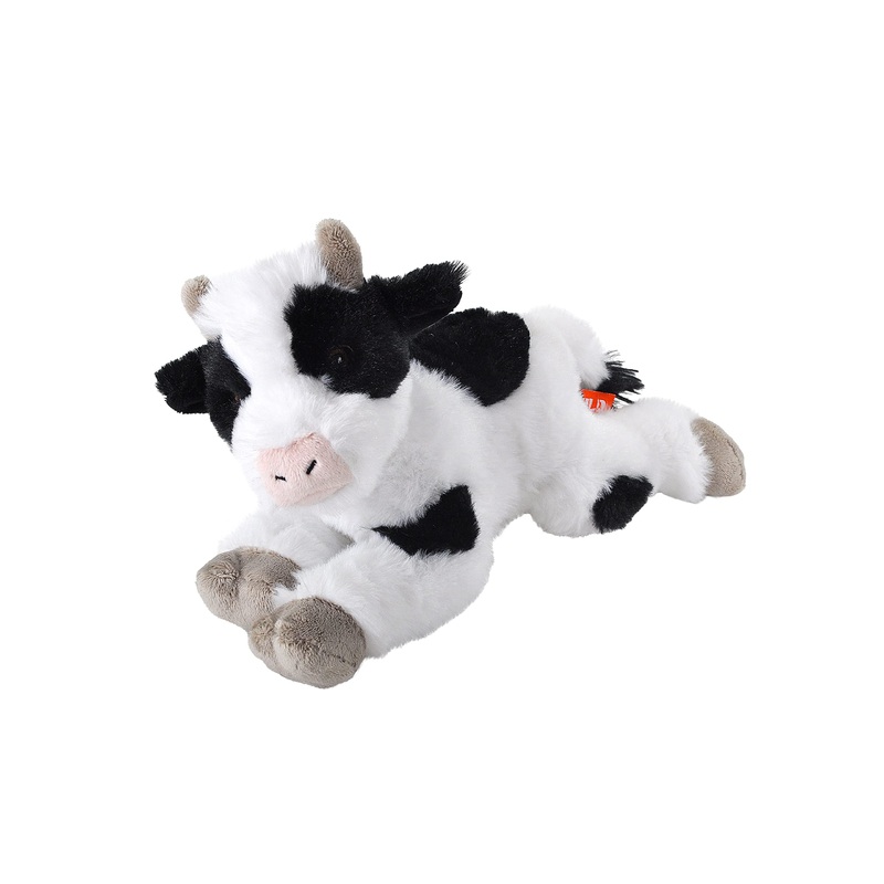 Wild Republic Ecokins Mini, Cow, Stuffed Animal, 8 Inches, Gift For Kids, Plush Toy, Made From Spun Recycled Water Bottles, Eco Friendly, ChildS Room Decor